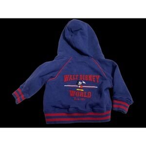 Walt Disney World 12M Hoodie Zip Up Sweatshirt Boys Girls Baby Mickey Mouse